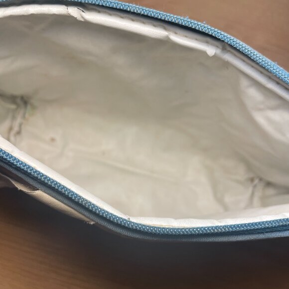 Diane Von Furstenberg floral makeup pouch travel bag w zipper - Picture 9 of 12